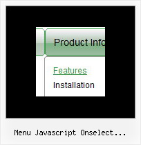 Menu Javascript Onselect Horizontal Web Page Bars