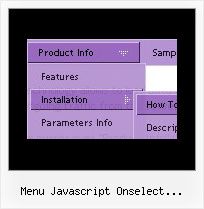 Menu Javascript Onselect Horizontal Vertical Sliding Menu Frame