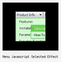 Menu Javascript Selected Effect Frame Javascript Sample