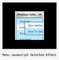 Menu Javascript Selected Effect Javascript Collapsible Menu