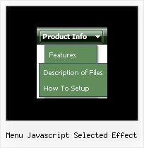 Menu Javascript Selected Effect Javascript Navigation Css Dhtml