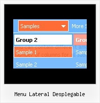 Menu Lateral Desplegable Drop Down Menus Across Frames