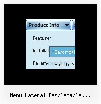 Menu Lateral Desplegable Javascript Slide Menu System