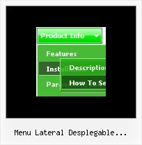 Menu Lateral Desplegable Javascript Menu Horizontal Dynamique