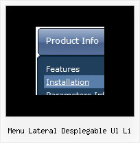 Menu Lateral Desplegable Ul Li Javascript For Horizontal Drop Down Menu