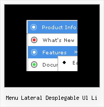 Menu Lateral Desplegable Ul Li Vertical Web Menus