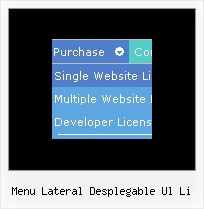 Menu Lateral Desplegable Ul Li Horizontal Dhtml Static Menu