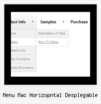 Menu Mac Horizopntal Desplegable Cool Menus In Javascript