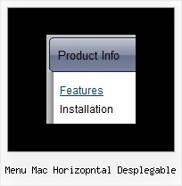 Menu Mac Horizopntal Desplegable Menus Desplegables Dhtml