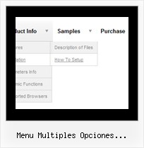 Menu Multiples Opciones Desplegable Html Menu Layers Html Javascript