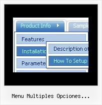 Menu Multiples Opciones Desplegable Html Menu Para Paginas Web