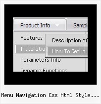 Menu Navigation Css Html Style Win7 Cool Dropdown Menus
