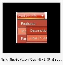 Menu Navigation Css Html Style Win7 Mouse Over Html Javascript Menu