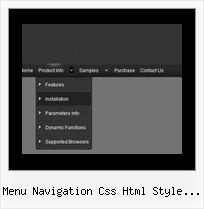 Menu Navigation Css Html Style Win7 Using Javascripts