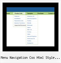 Menu Navigation Css Html Style Win7 Java Cascading Menus
