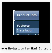 Menu Navigation Css Html Style Win7 Web Drop Down Menu