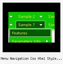 Menu Navigation Css Html Style Win7 Horizontal Navbar