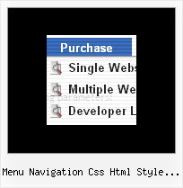 Menu Navigation Css Html Style Win7 Xp Effects Dhtml
