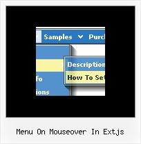 Menu On Mouseover In Extjs Javascript Vertical Menu Frame