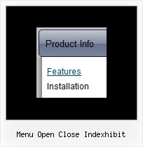 Menu Open Close Indexhibit Popup Menus Across Frames