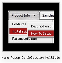 Menu Popup De Seleccion Multiple Dhtml Javascript Hierarchical Menu