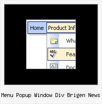 Menu Popup Window Div Brigen News Dynamique Html