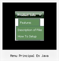 Menu Principal En Java Drop Menu Dhtml Form