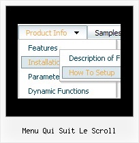 Menu Qui Suit Le Scroll Dynamic Dropdown Menu Bar