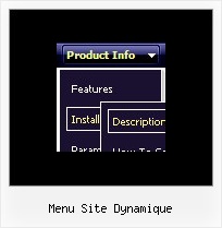 Menu Site Dynamique Menu Javascript Example