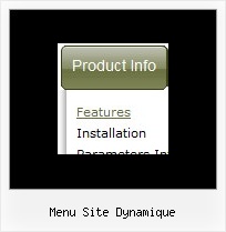 Menu Site Dynamique Javascript Hover