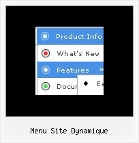 Menu Site Dynamique Horizontal Hover Menu
