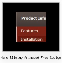 Menu Sliding Animated Free Codigo Navigation Rollover Drop Down