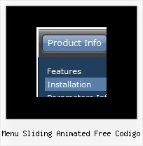 Menu Sliding Animated Free Codigo Dropdown Onmouseover Javascript