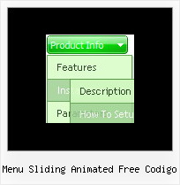 Menu Sliding Animated Free Codigo Sample Javascript Pull Down