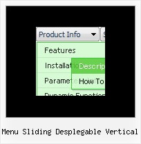 Menu Sliding Desplegable Vertical Javascript Hover