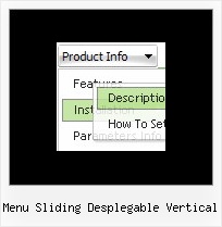 Menu Sliding Desplegable Vertical Javascript Menu Office Style