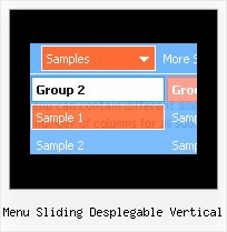 Menu Sliding Desplegable Vertical Javascript Createpopup Example