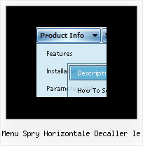 Menu Spry Horizontale Decaller Ie Transparent Menu Html