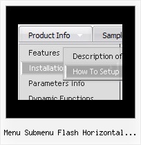 Menu Submenu Flash Horizontal Ejemplos Drop Down Navigation Bar Html