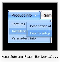 Menu Submenu Flash Horizontal Ejemplos Javascript Horizontal Menu Bar