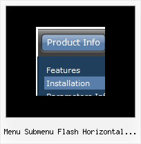 Menu Submenu Flash Horizontal Ejemplos Office Style Drop Shadow