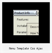 Menu Template Css Ajax Popup Menu Bar Javascript Tutorial