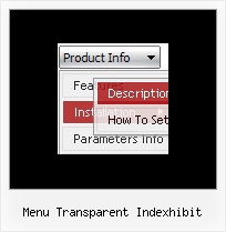 Menu Transparent Indexhibit Web Site Menus