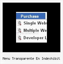 Menu Transparente En Indexhibit Sliding Down Menu