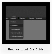 Menu Vertical Css Slide Web Design Drop Down Menu