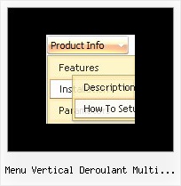 Menu Vertical Deroulant Multi Niveaux Array Navigation Javascript