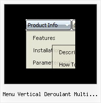 Menu Vertical Deroulant Multi Niveaux Tab Navigation Drop Down