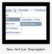 Menu Vertical Desplegable Html Code Examples Effects