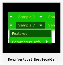 Menu Vertical Desplegable Menu Horizontal Javascript