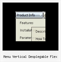 Menu Vertical Desplegable Flex Javascript Text Orientation Vertical